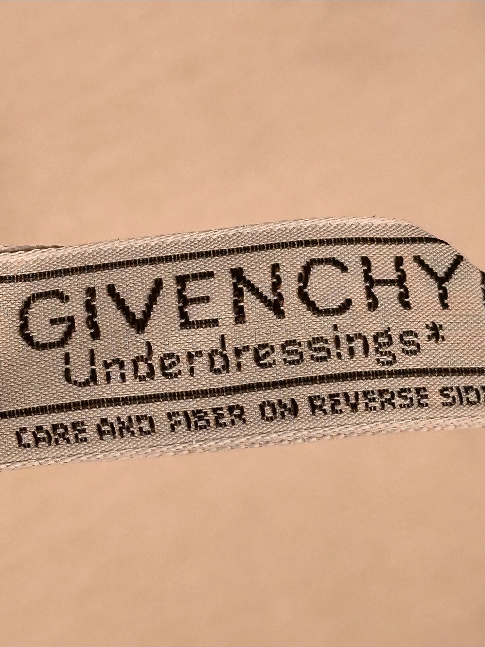 Vintage 80s Givenchy Nude Floral Half Slip M/L - Picture 7 of 9